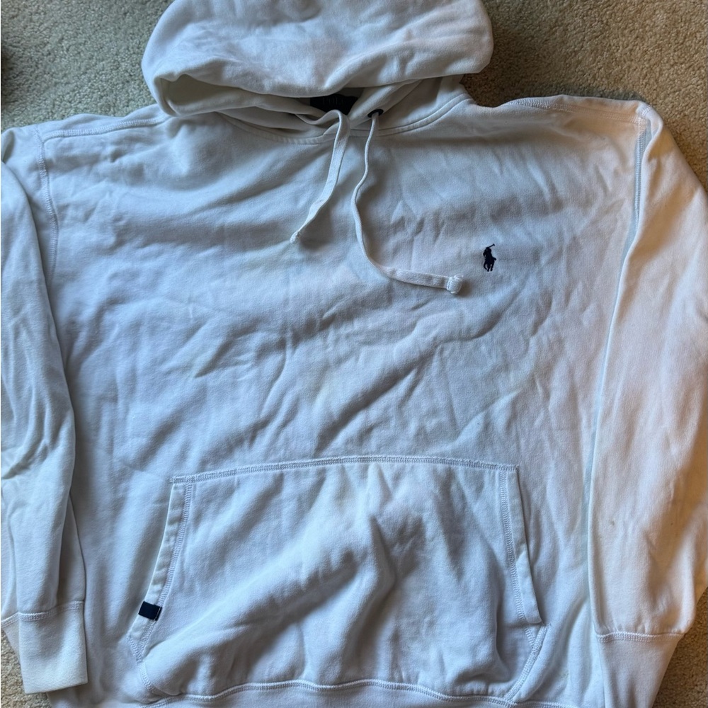 Polo Ralph Lauren Cream Hoodie with Logo